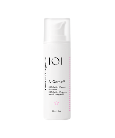 Bottle of Geek & Gorgeous A-Game 20 Retinal Serum