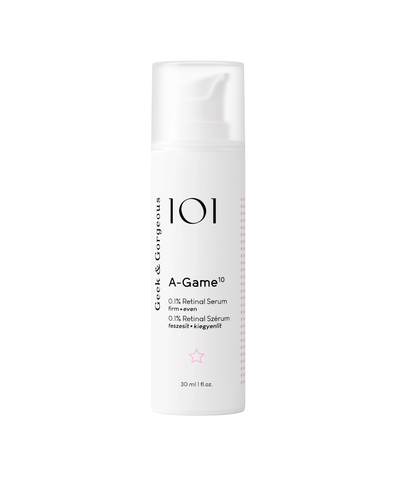 Bottle of Geek & Gorgeous A-Game 10 Retinal Serum
