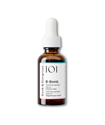 Bottle of Geek & Gorgeous B-Bomb Niacinamide Serum