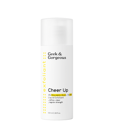 Bottle of 100ml Geek & Gorgeous Cheer Up Liquid Exfoliant 